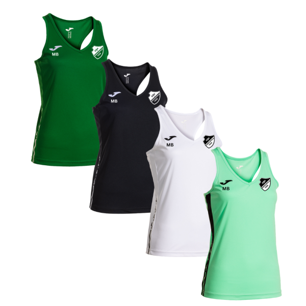 Damen Top schwarz, weiß, mint oder grün mit Logo und Intitialen