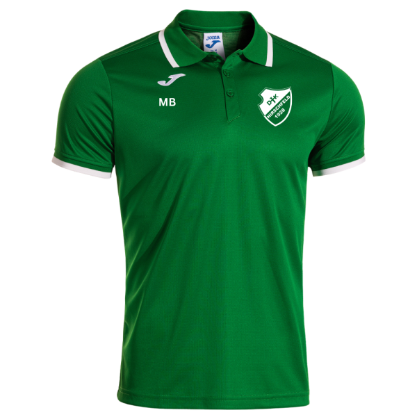 Polo Shirt grün mit Logo und Intitialen